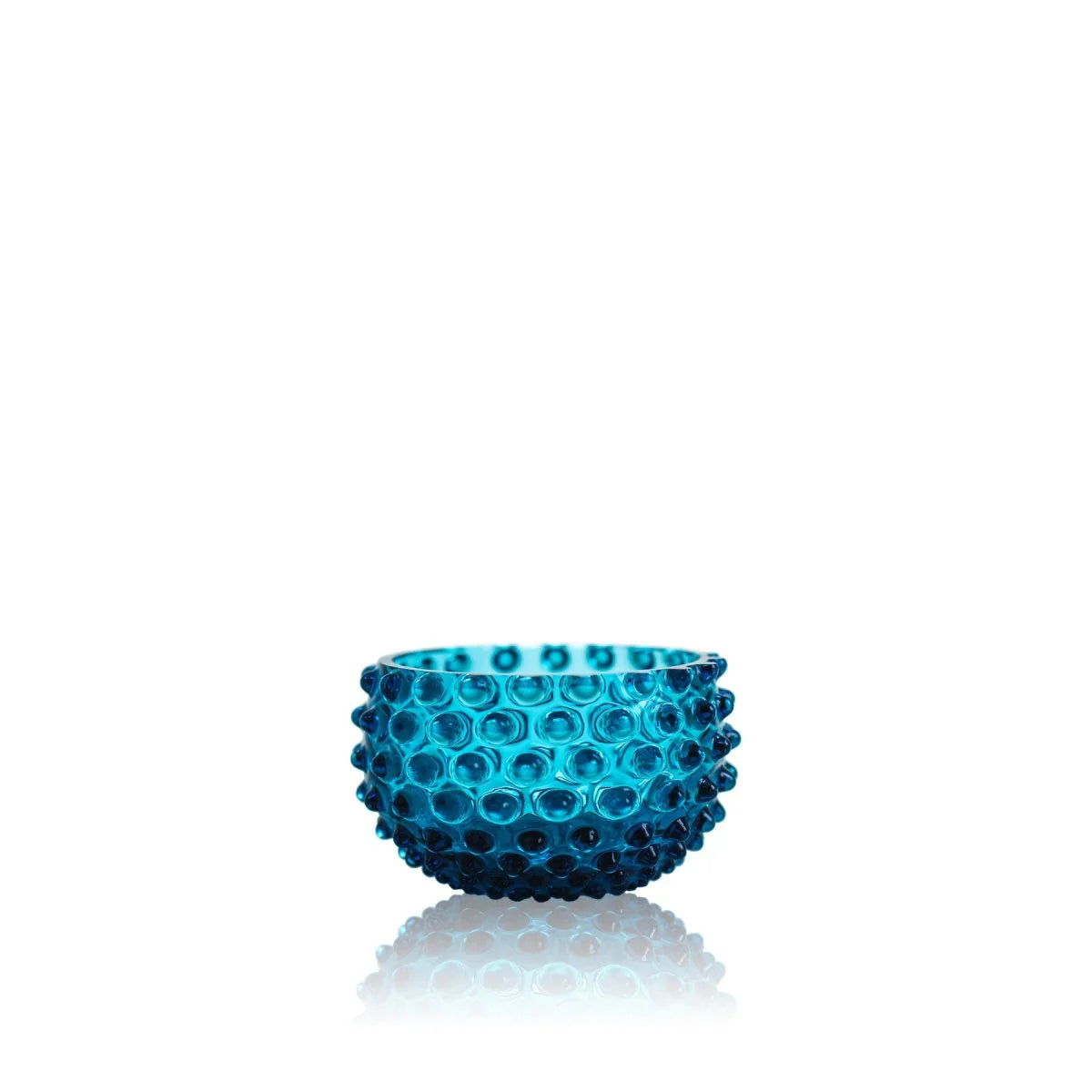 AQUAMARINE HOBNAIL BOWL SMALL (Set of 4)