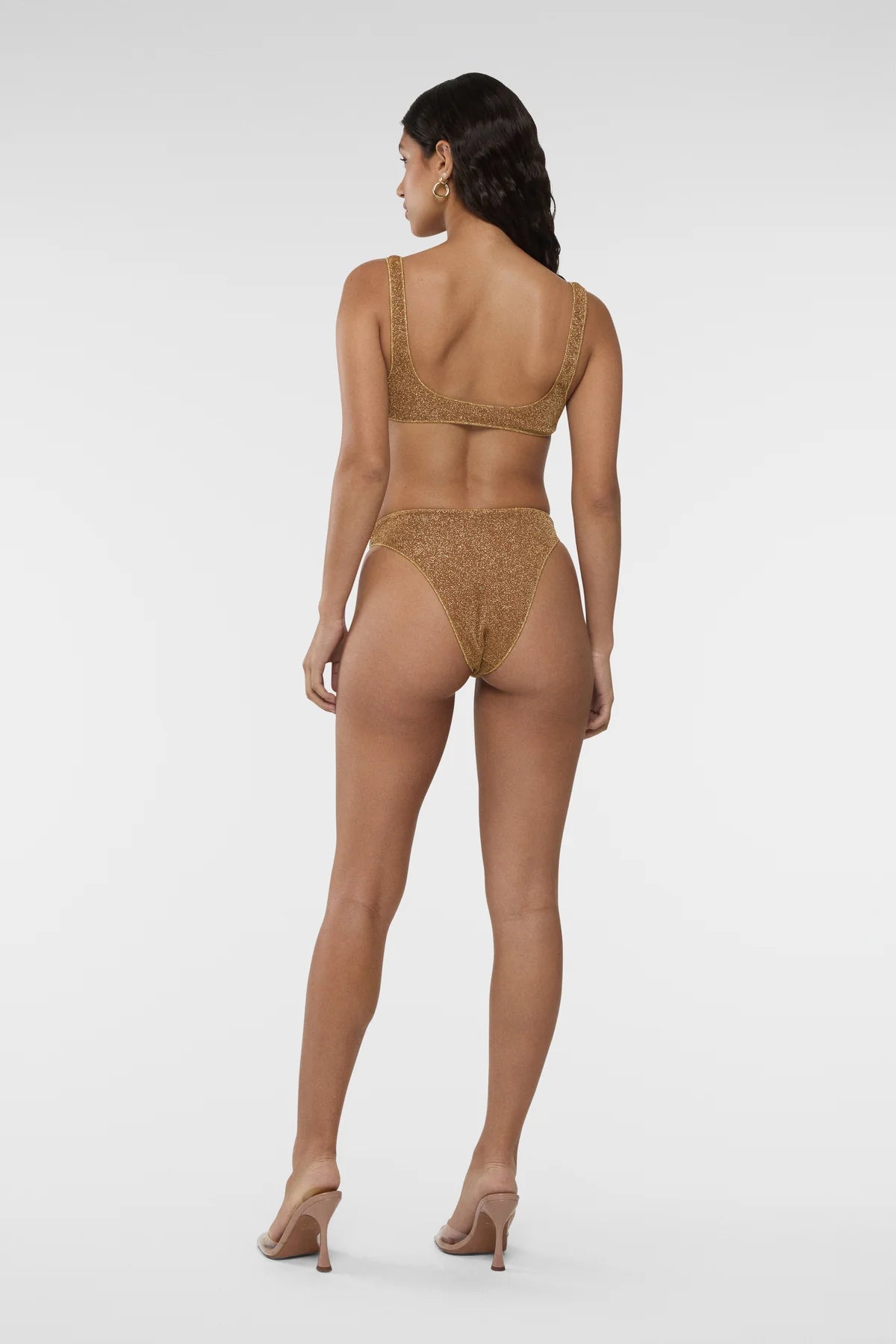 Lumière Sporty Bra 90s Bottom -Gold