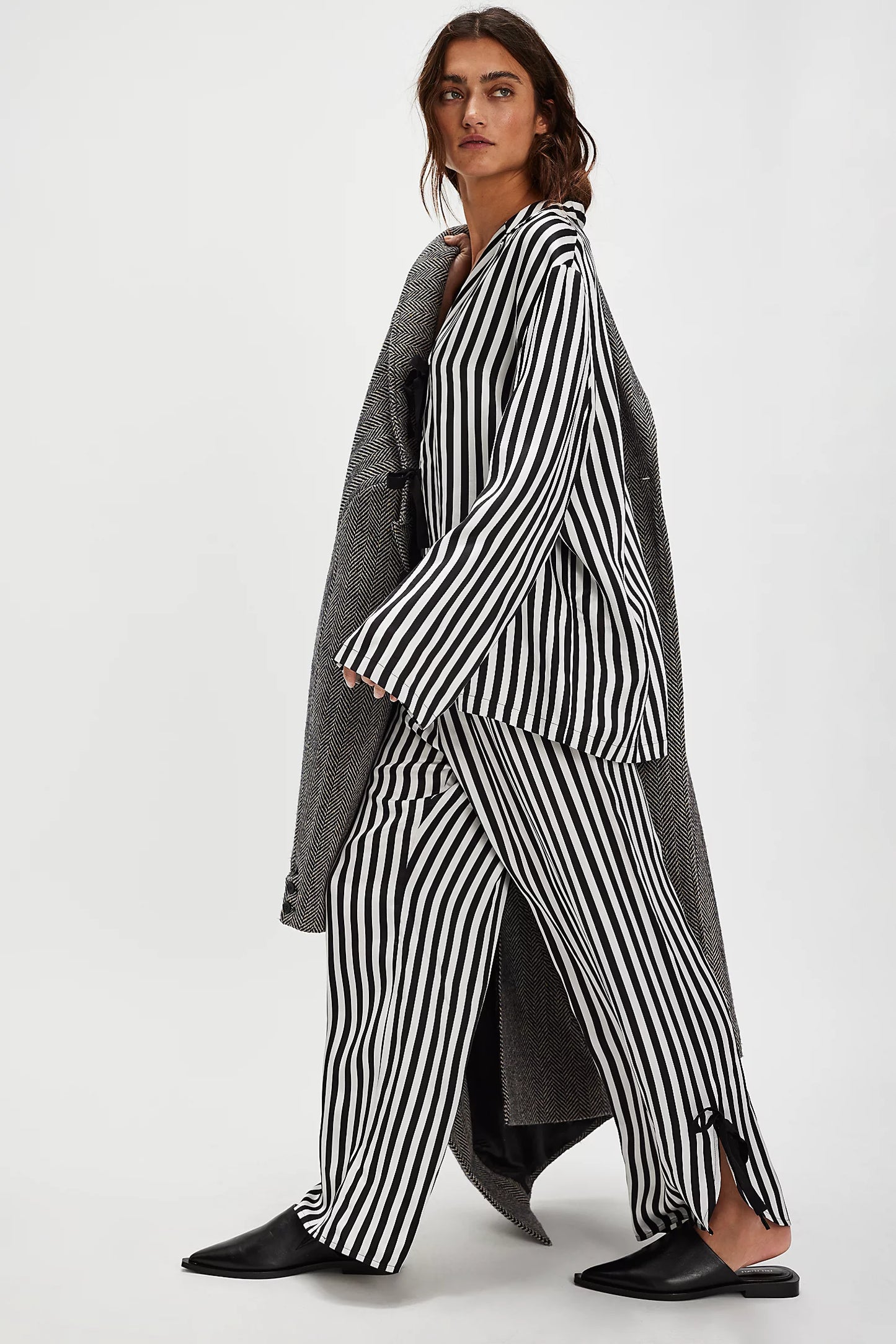 Phoenix Striped Set with Bow Details