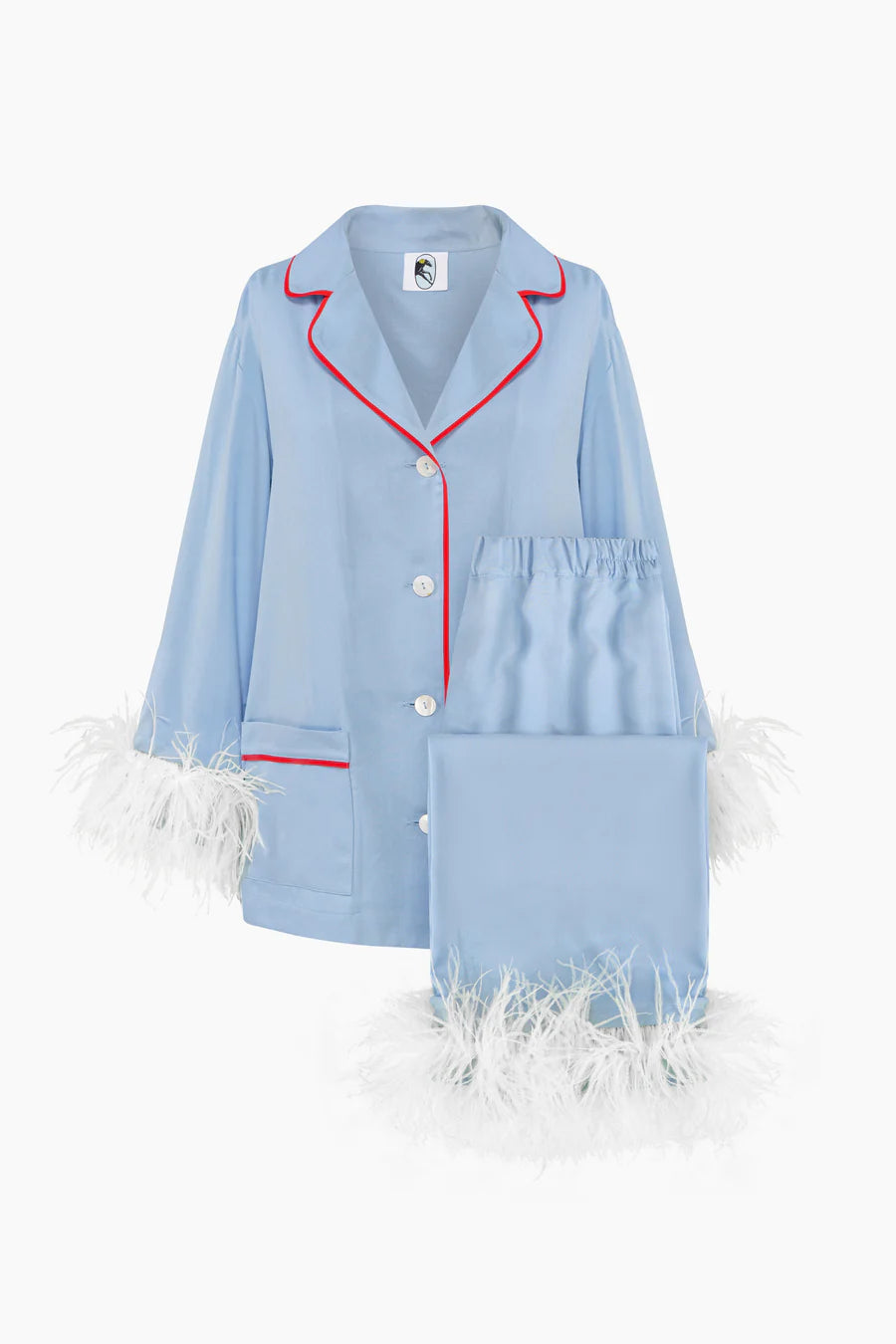 Party Pajamas Set with Detachable Feathers