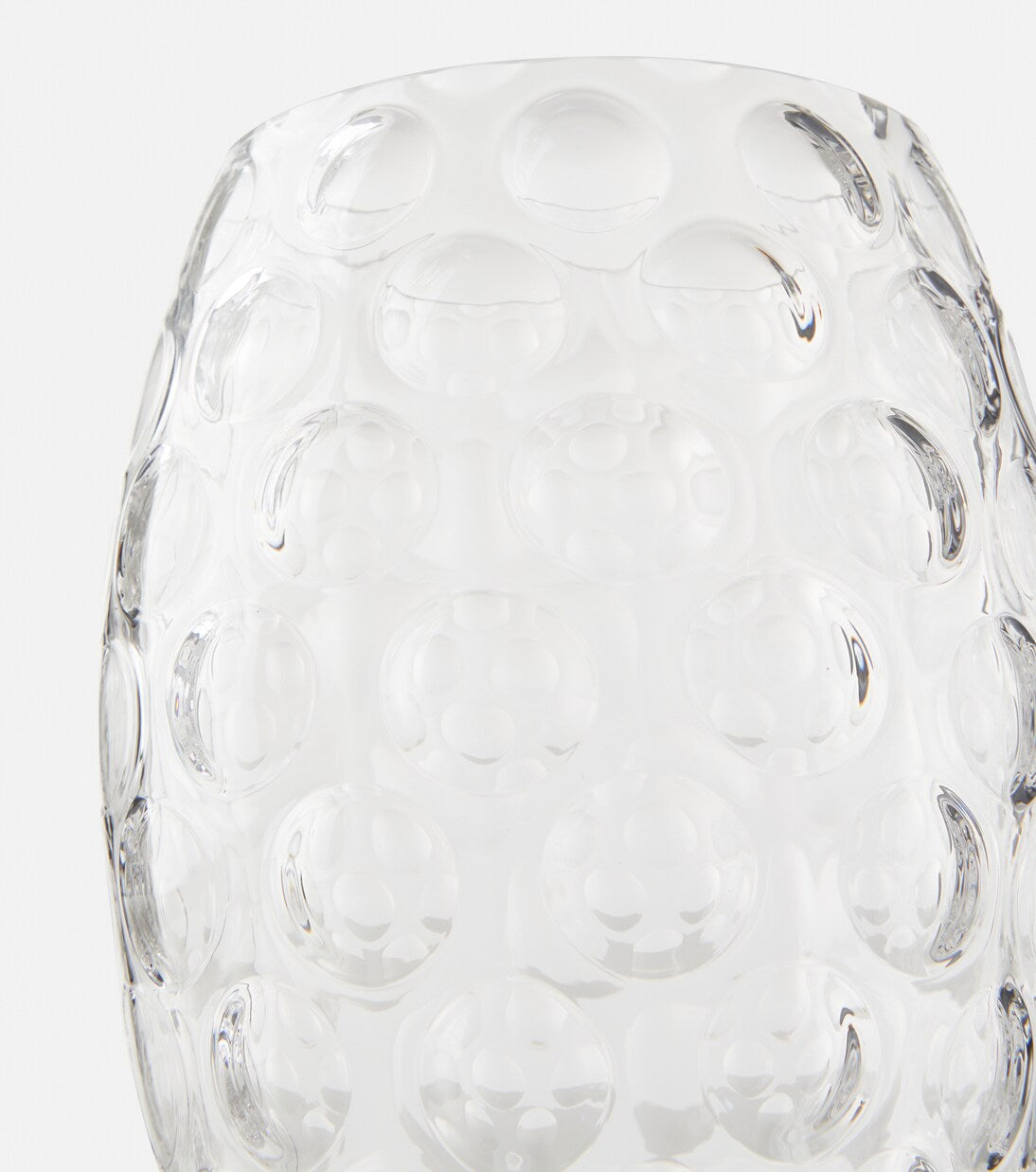 Clear Kugel Egg Vase