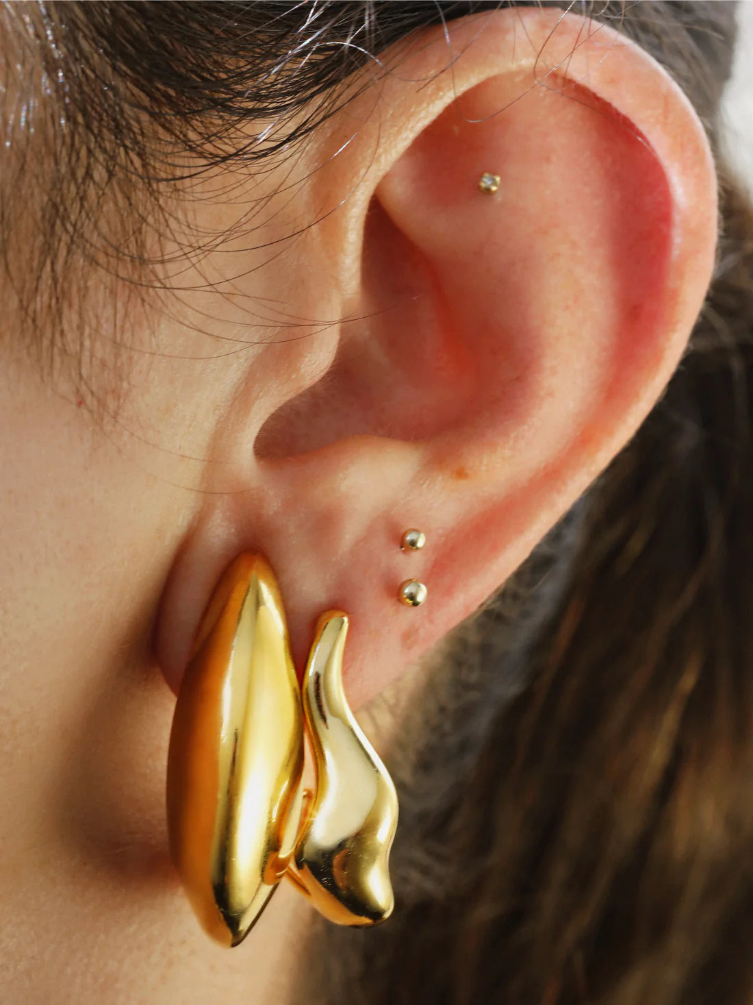 Crescent Hoop Earrings