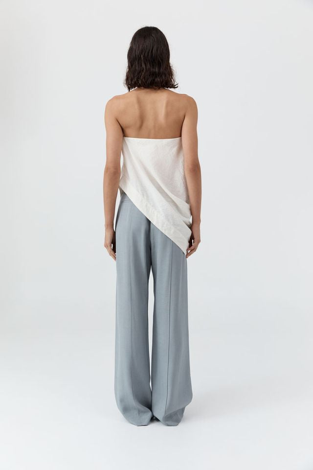 Cloud Asymm Drape Top - Off White