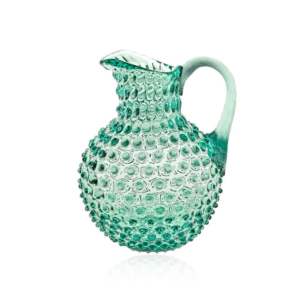 Beryl Hobnail Large Jug 2L