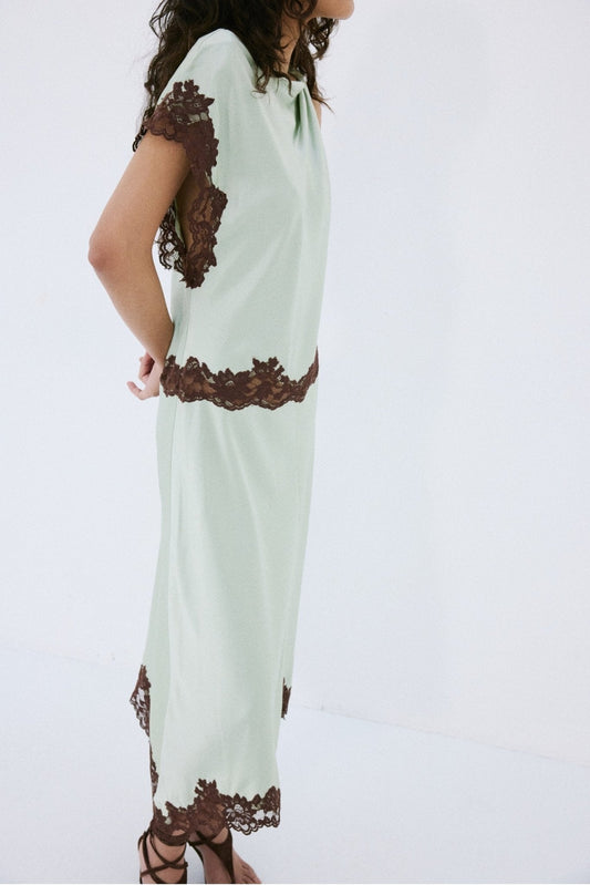 Adriana Midi Dress Mint Green