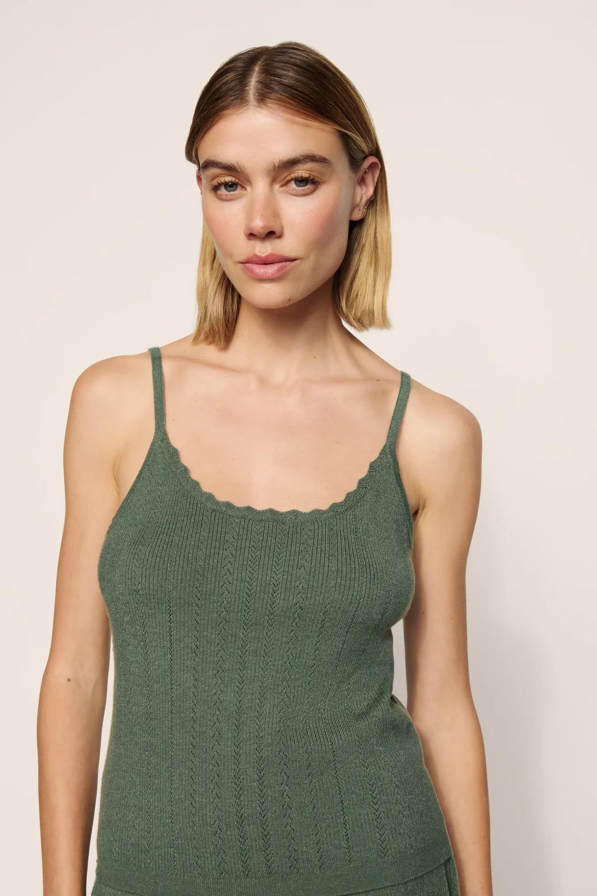 Pointelle Sweater Cami