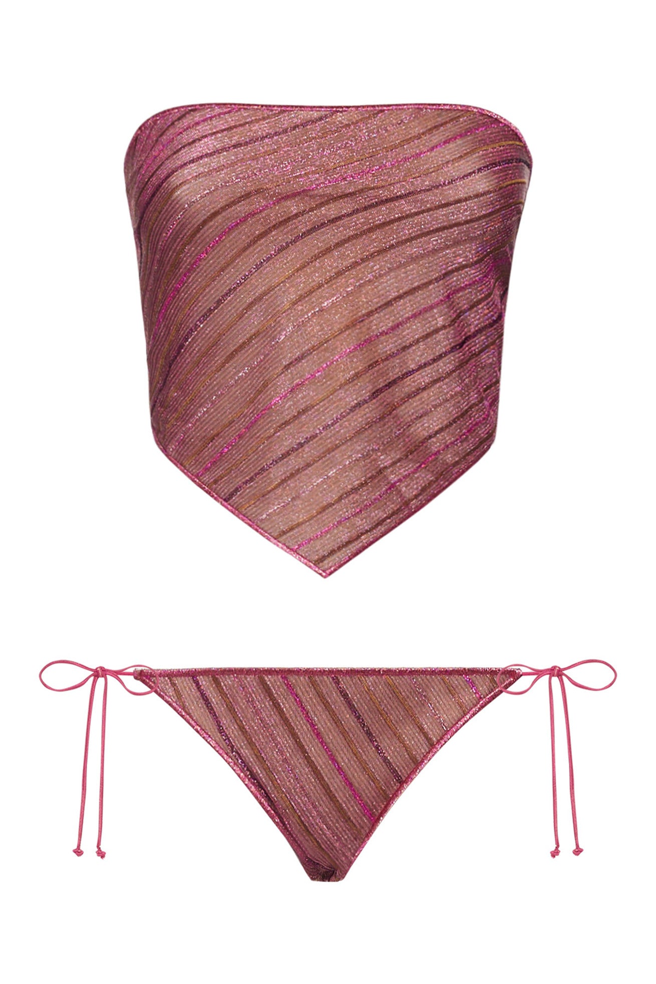 Shiny Stripes Bandana Set