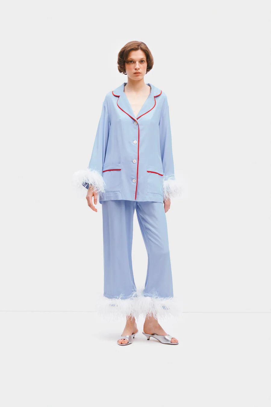 Party Pajamas Set with Detachable Feathers