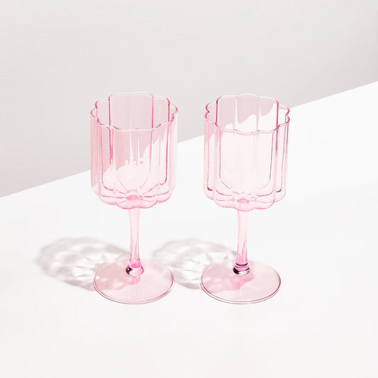Wave Wine Glasses (Set of 2)