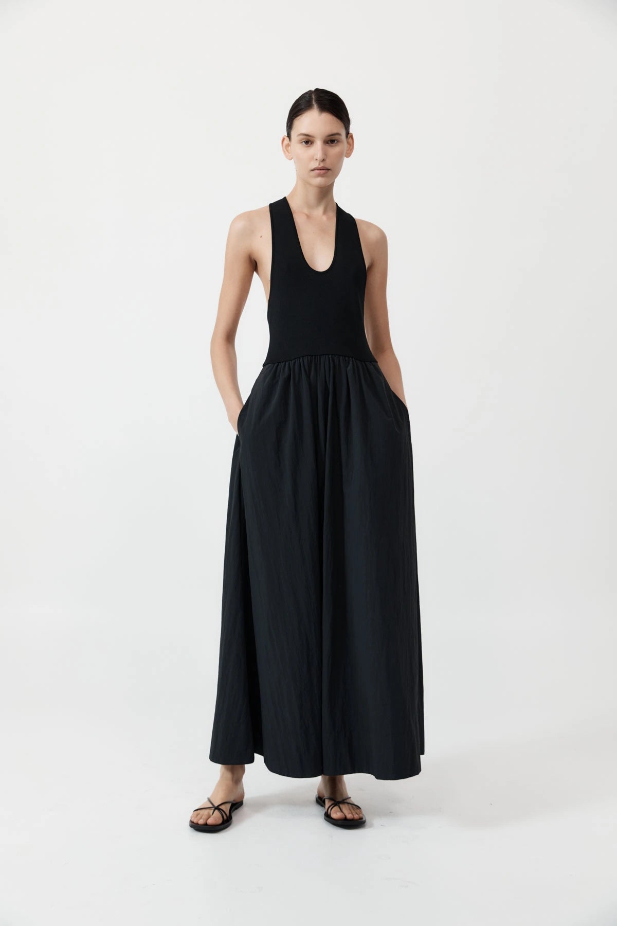 Plunge Neck Dress