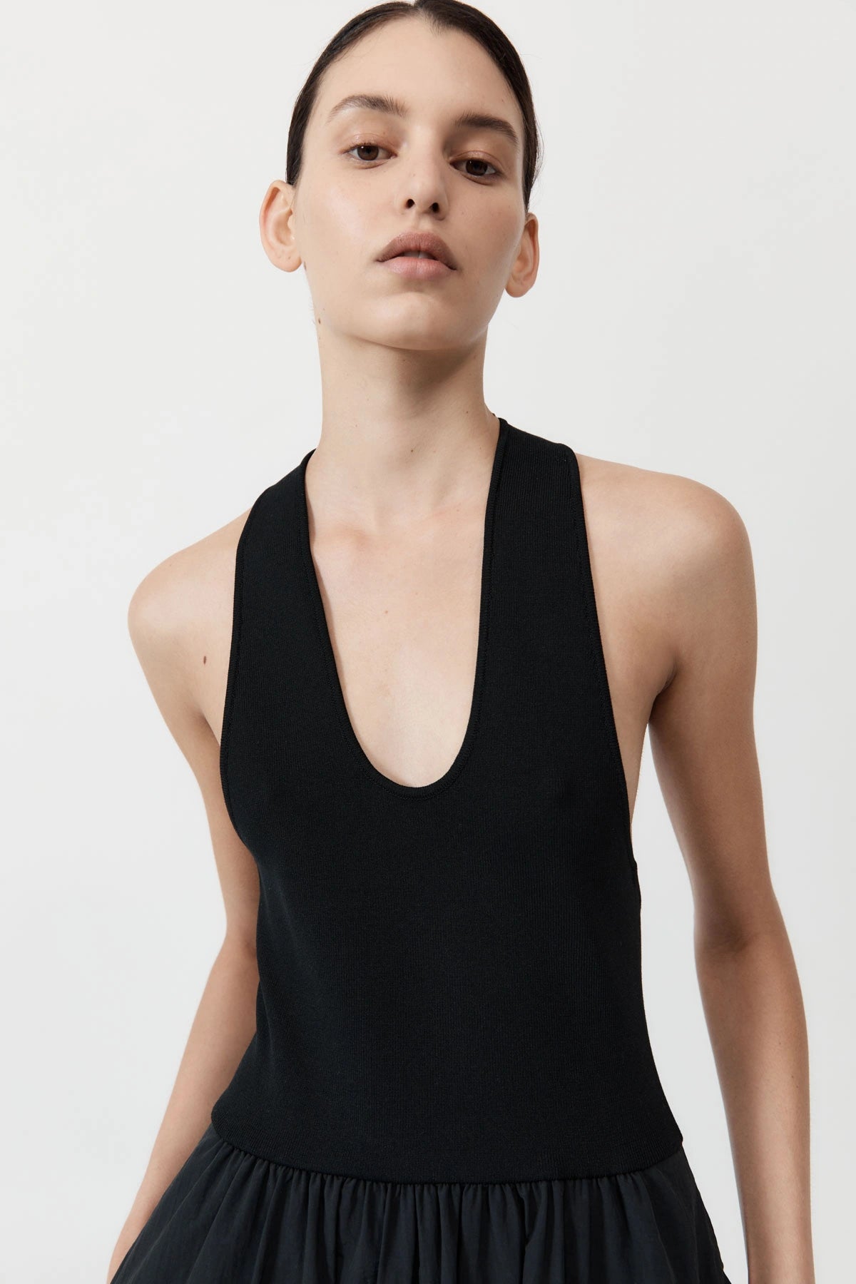 Plunge Neck Dress