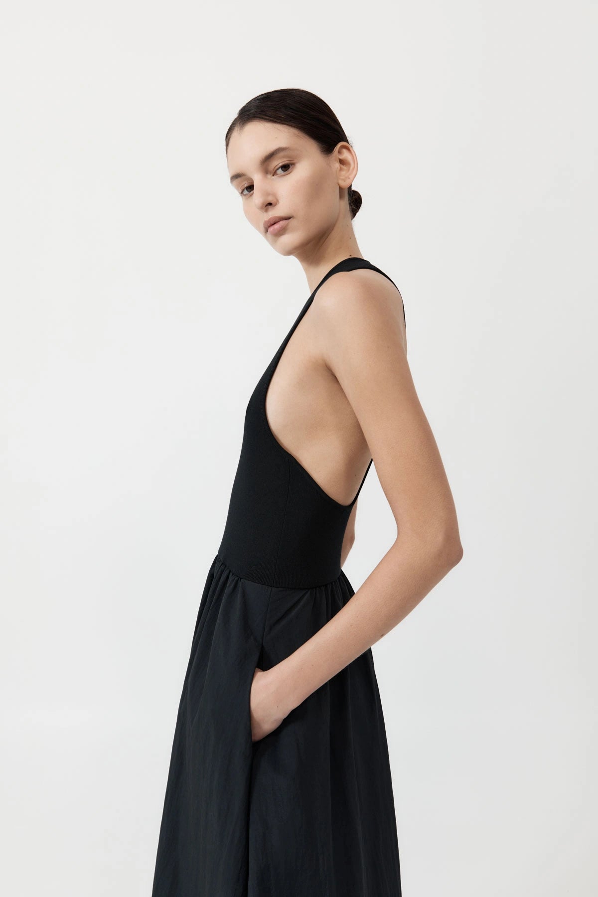 Plunge Neck Dress