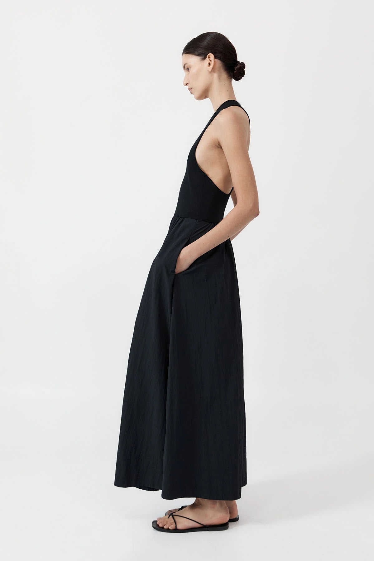 Plunge Neck Dress