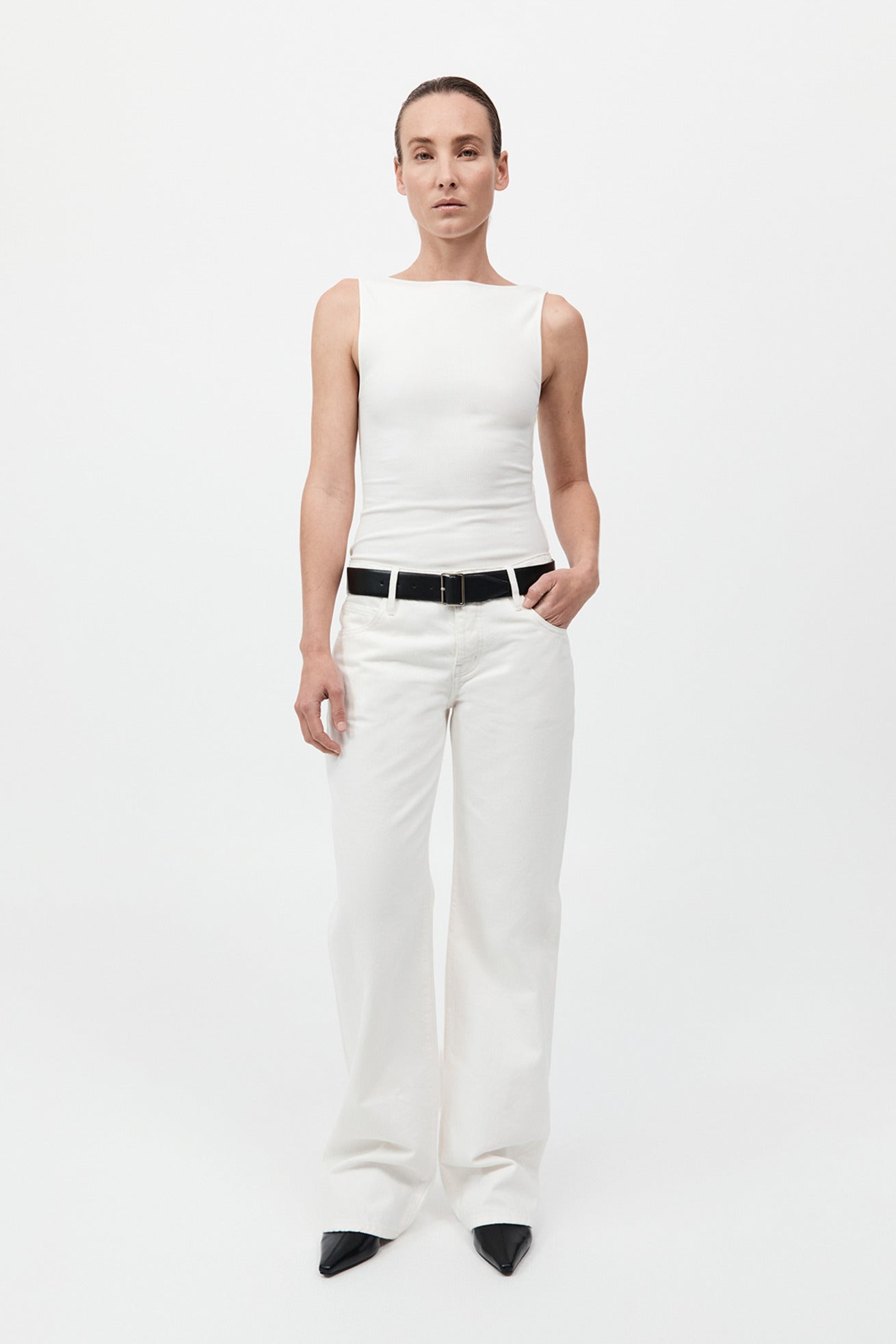 Rib Bateau Cut Out Top