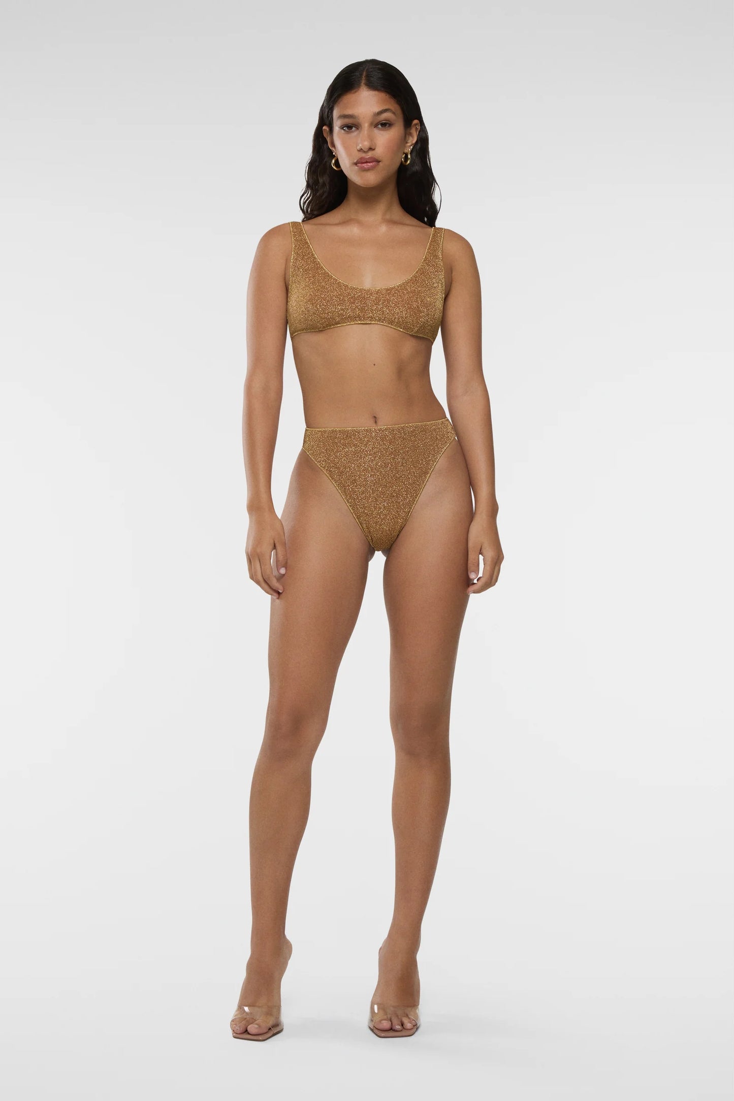 Lumière Sporty Bra 90s Bottom -Gold