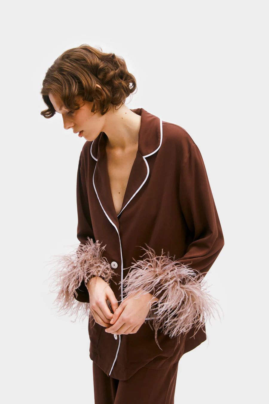 Party Pajamas Set with Detachable Feathers