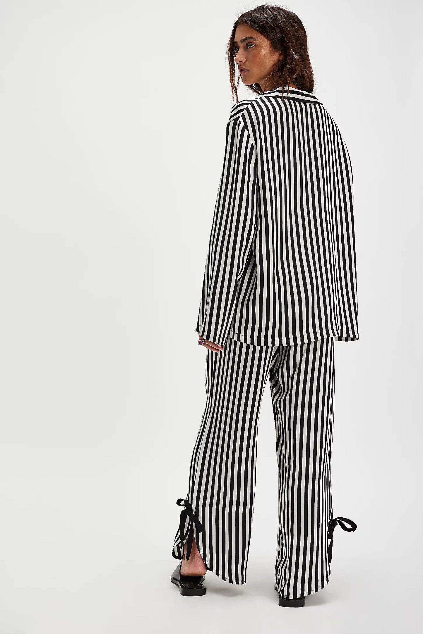 Phoenix Striped Set with Bow Details