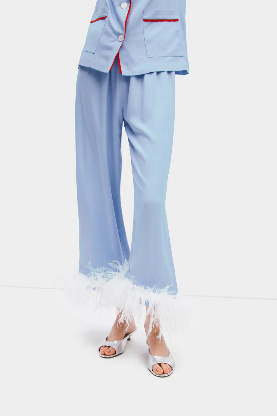 Party Pajamas Set with Detachable Feathers