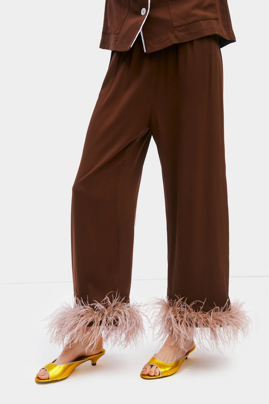 Party Pajamas Set with Detachable Feathers