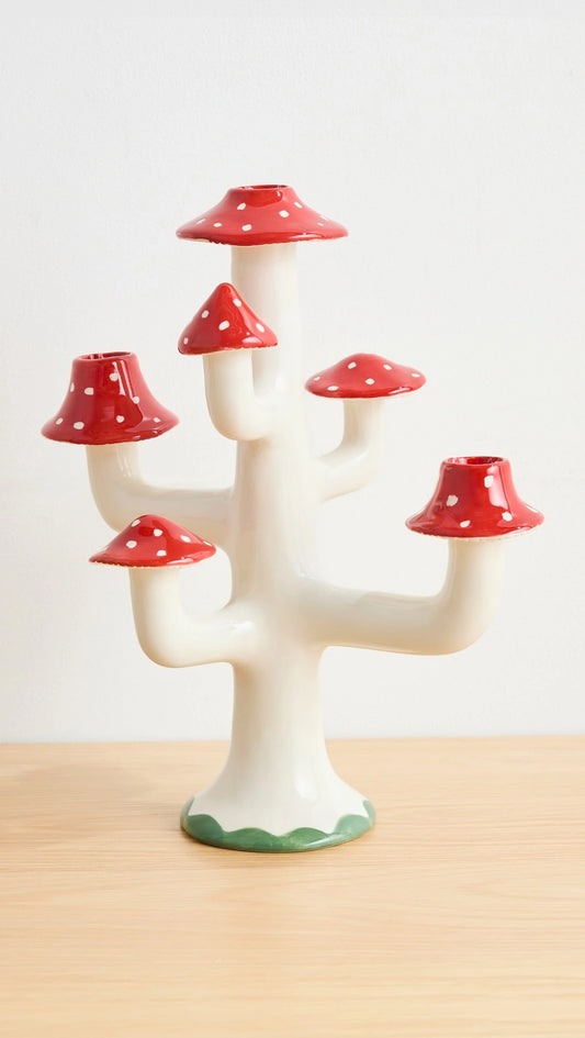 Magic Champs Red Candleholder