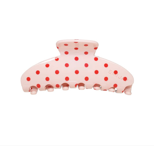 Big Effing Clip in Blush Polka Dot