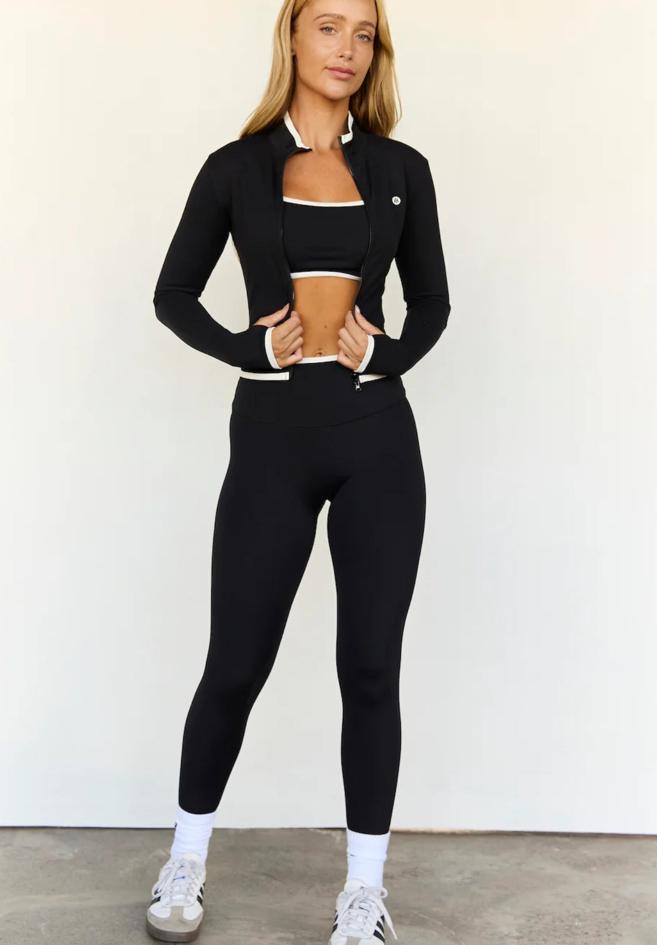 Astoria LUXE BALANCE Full Length Legging - Black/Cream