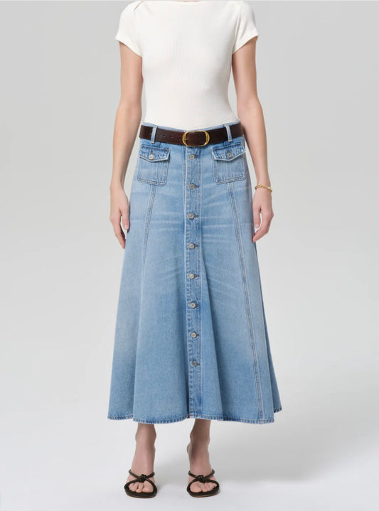 Devin Patch Maxi Skirt
