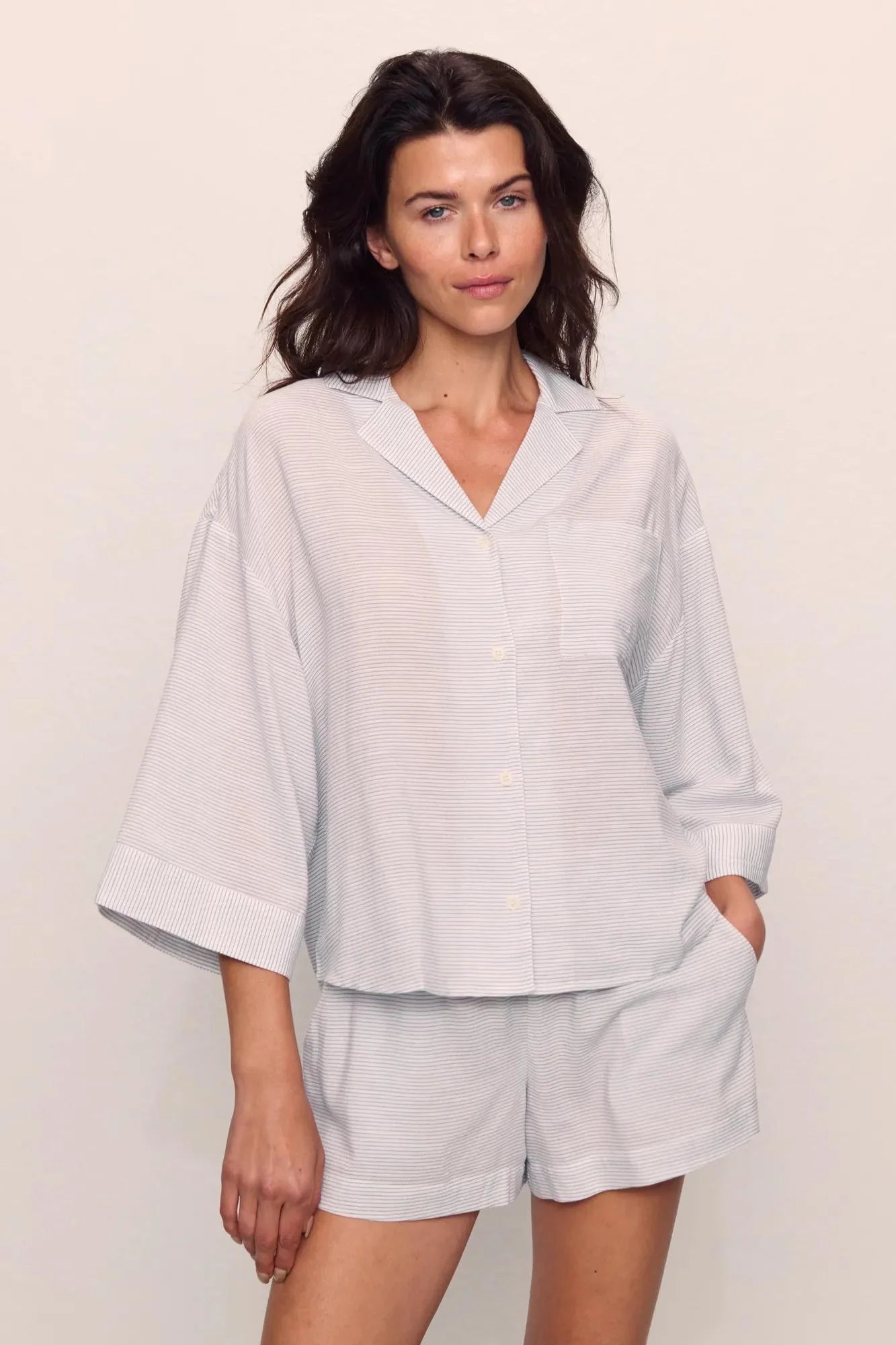 Nautico Relaxed Short PJ Set Grey