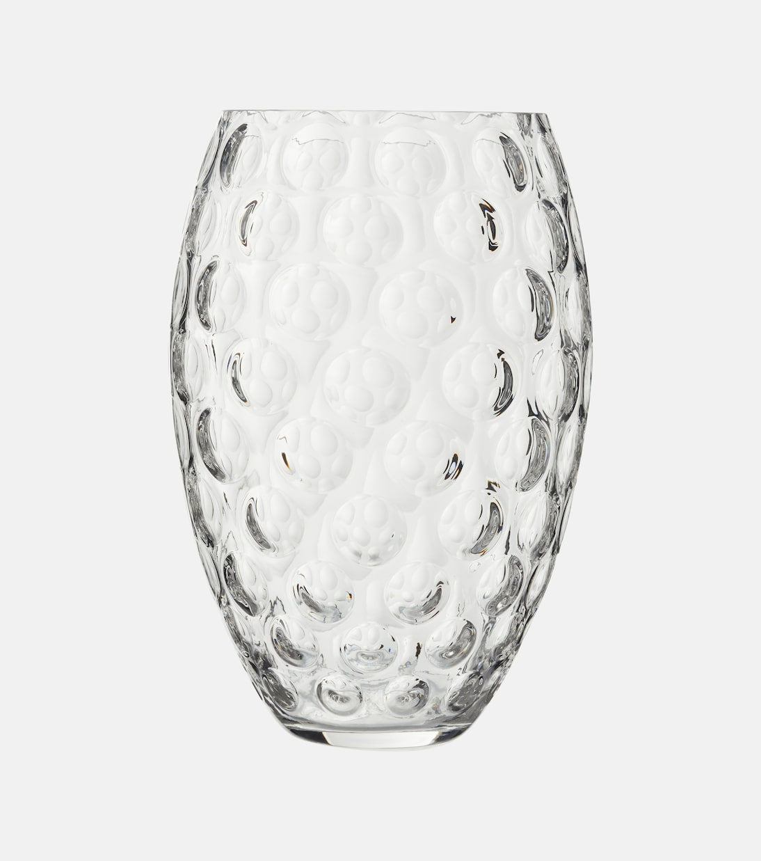 Clear Kugel Egg Vase
