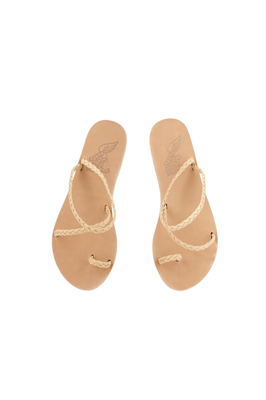 Eleftheria Beige Leather Sandal