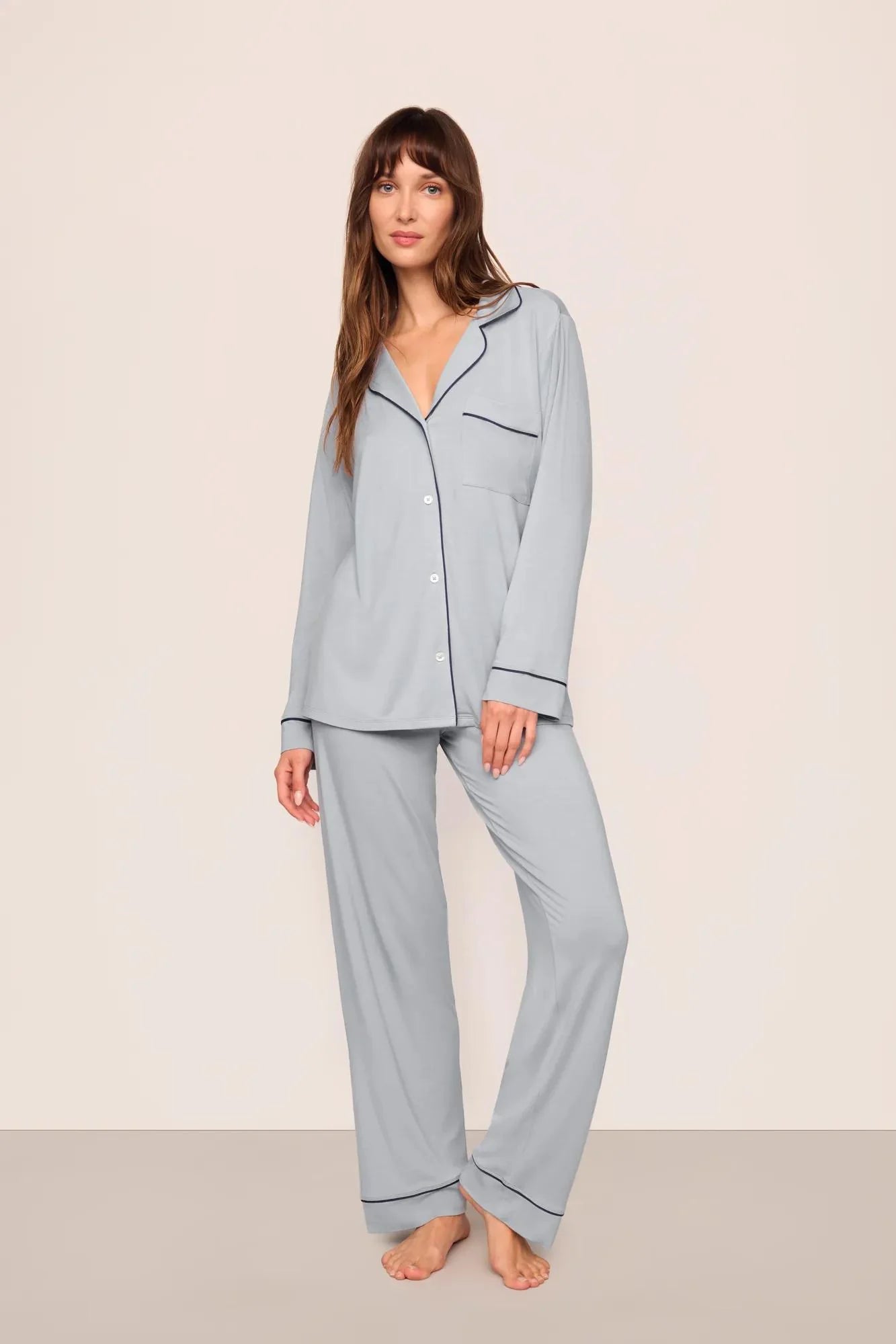 Gisele Long PJ Set Gray Dawn