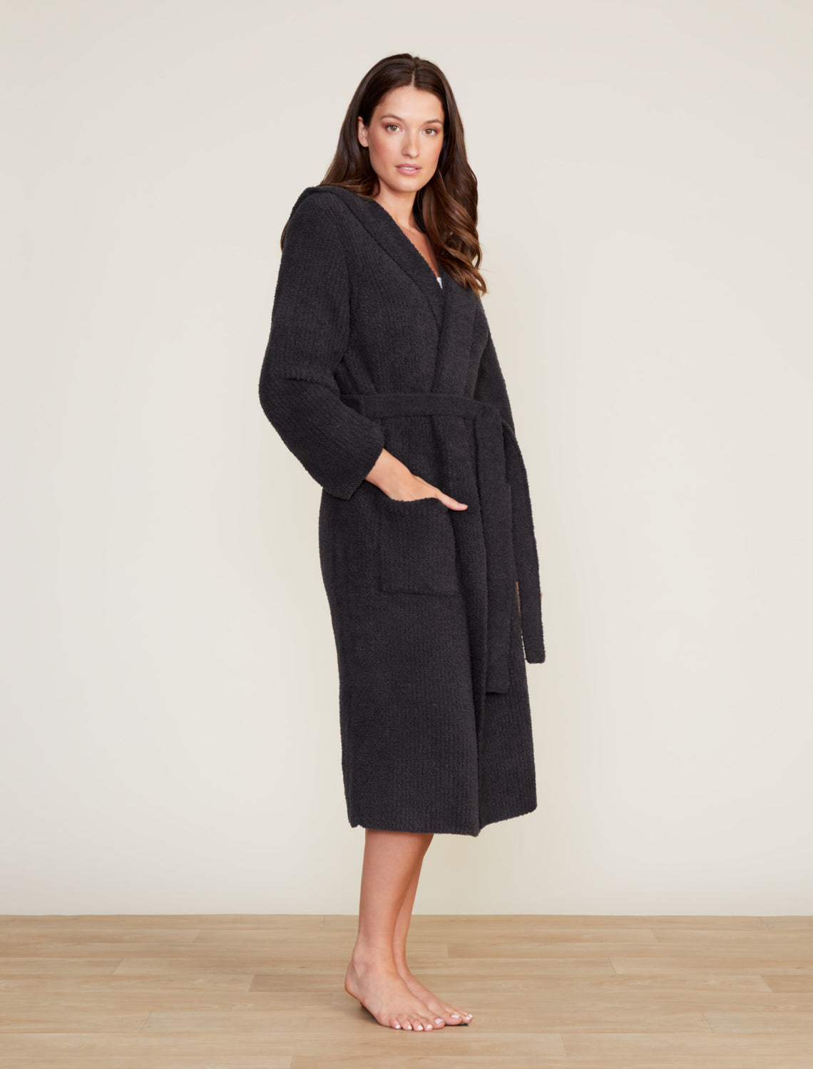 CozyChic Ribbed Hooded Robe