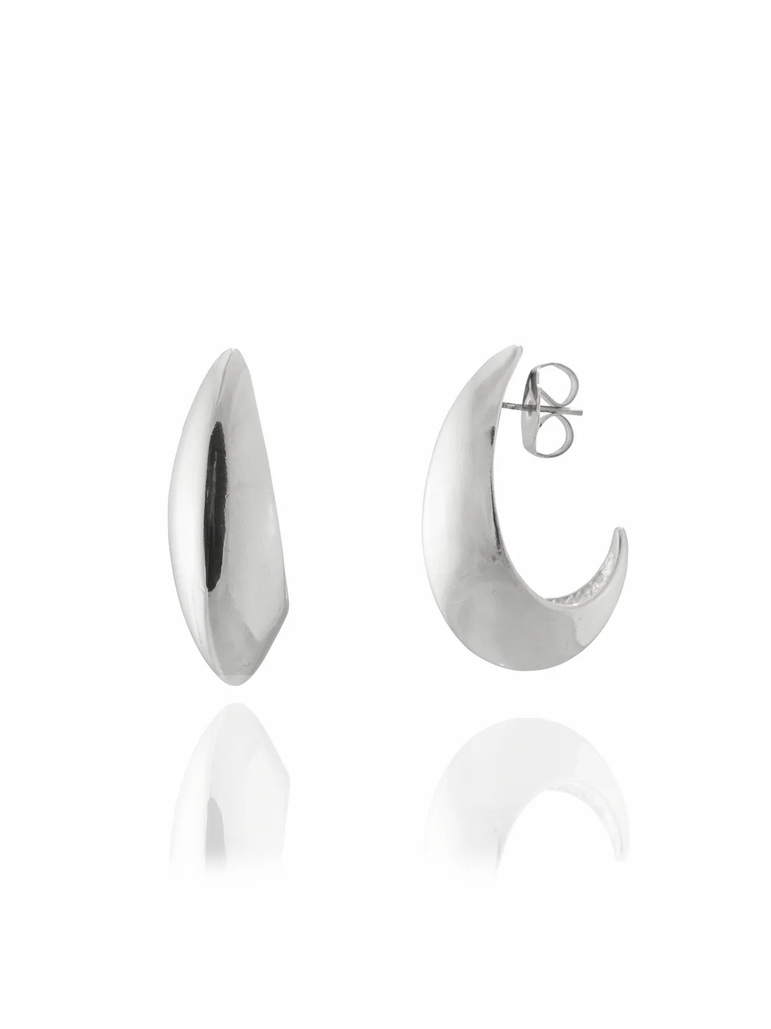 Crescent Hoop Earrings