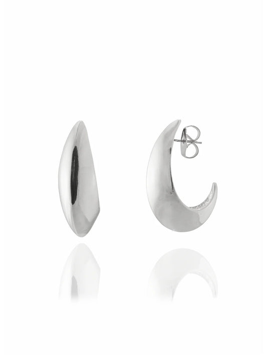 Crescent Hoop Earrings