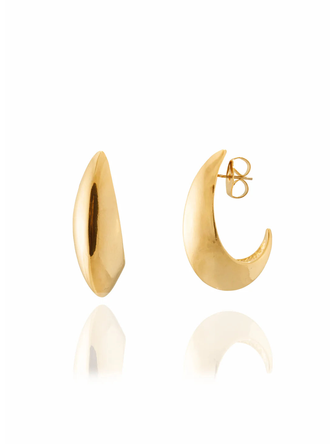 Crescent Hoop Earrings