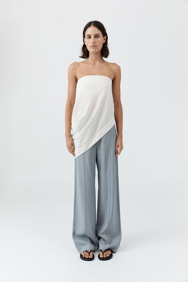 Cloud Asymm Drape Top - Off White