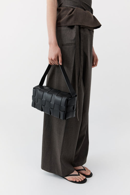 Woven Envelope Slim Tote