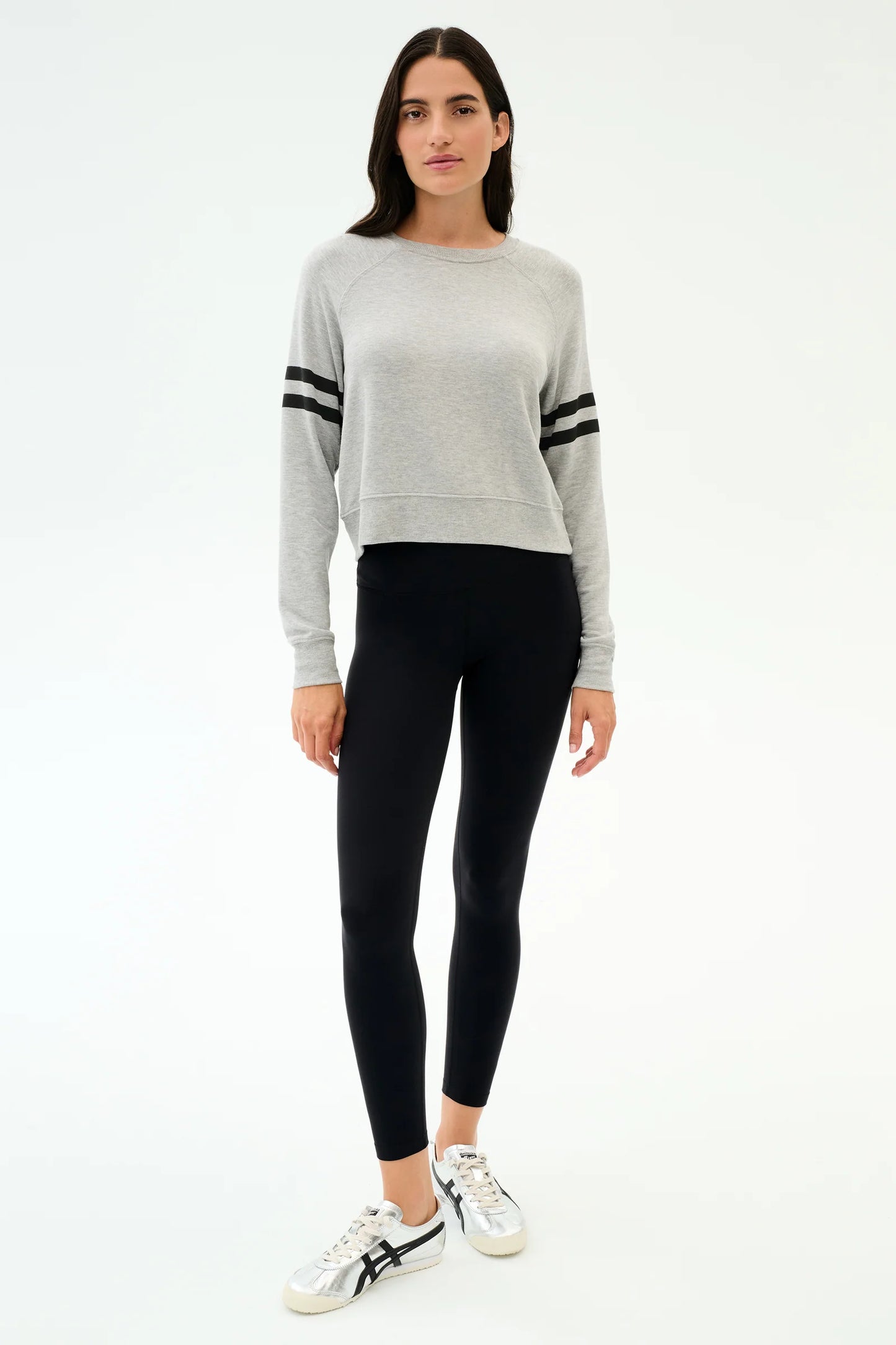 BROOKS STRIPE FLEECE SWEATSHIRT