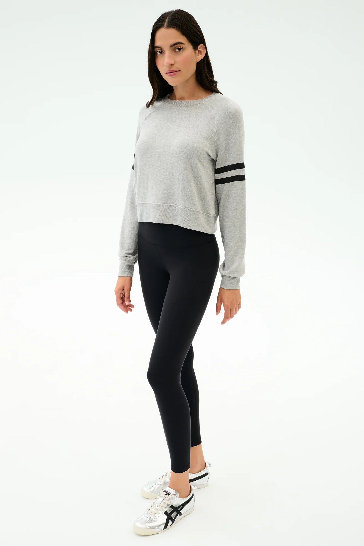 BROOKS STRIPE FLEECE SWEATSHIRT