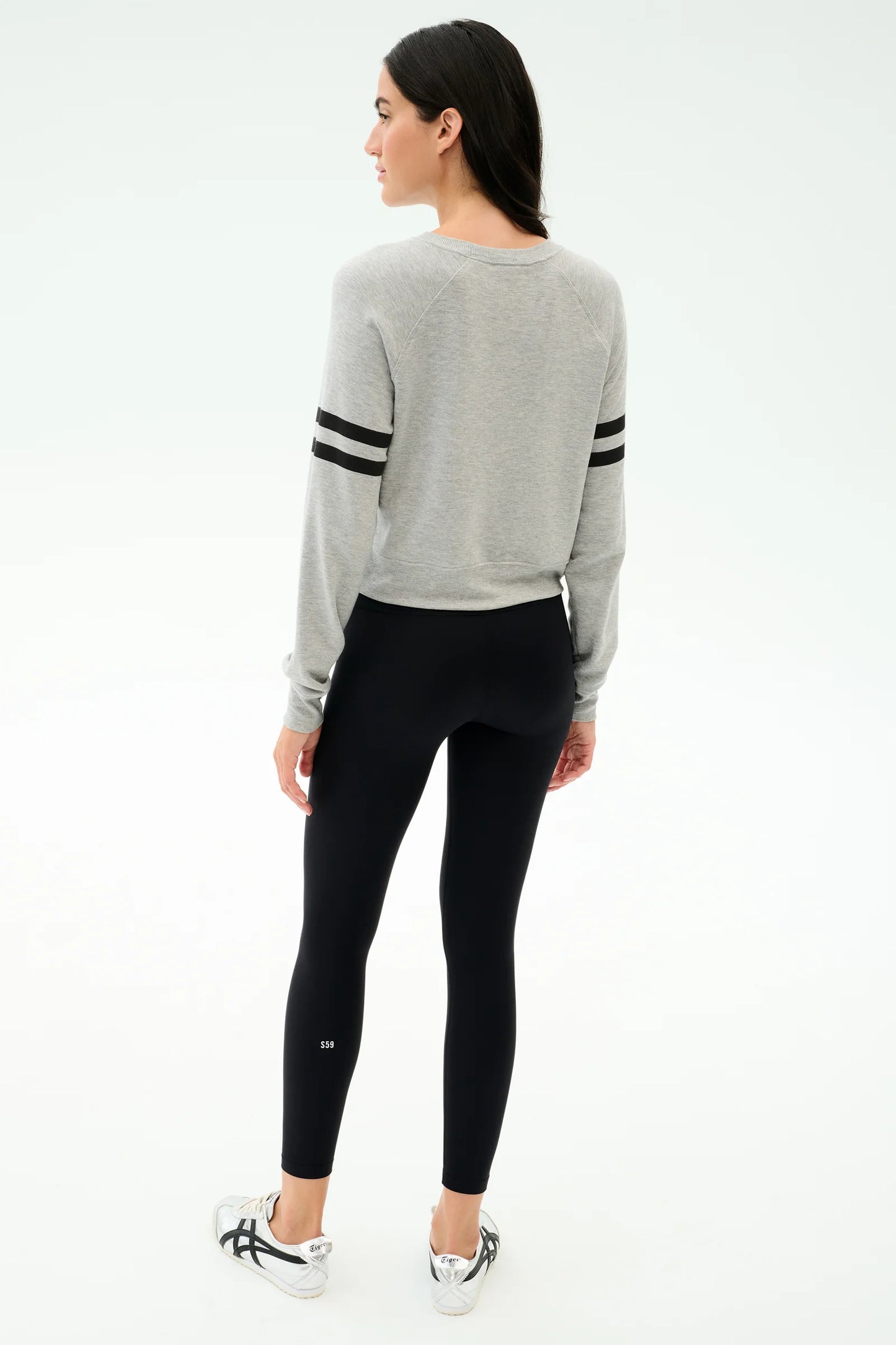 BROOKS STRIPE FLEECE SWEATSHIRT