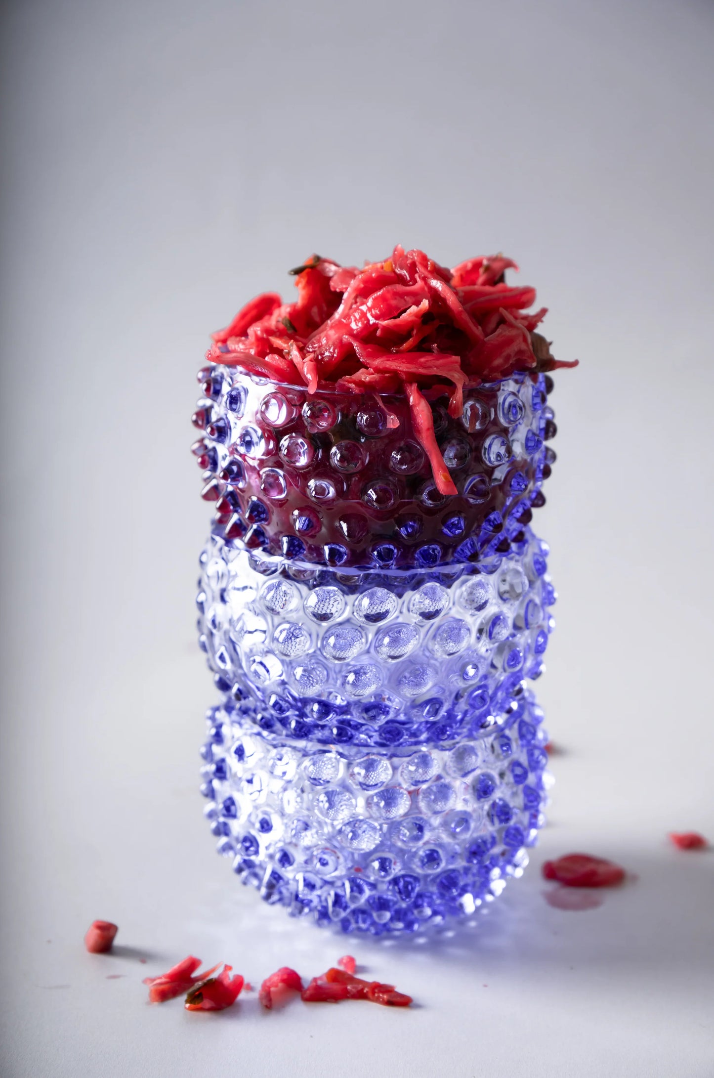 LAVENDER HOBNAIL BOWL SMALL (Set of 4)