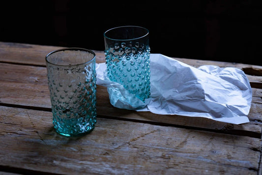 BERYL HOBNAIL TUMBLERS (Set of 6)