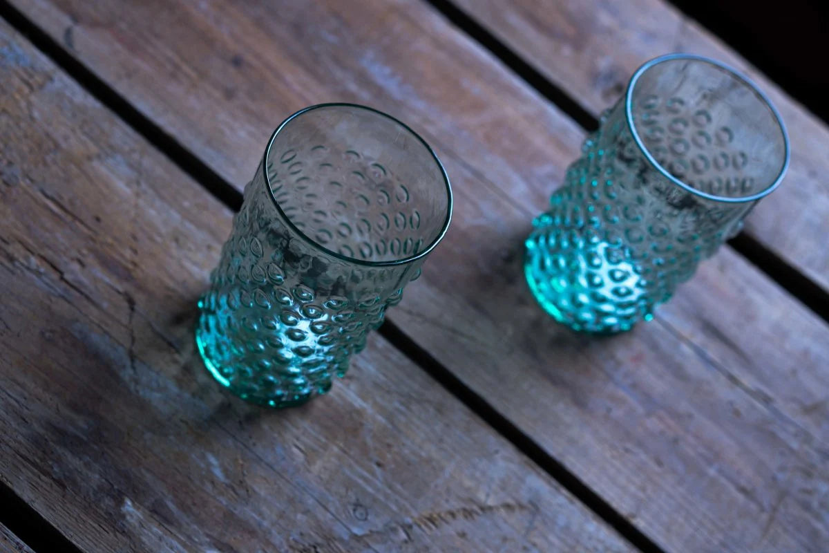 BERYL HOBNAIL TUMBLERS (Set of 6)