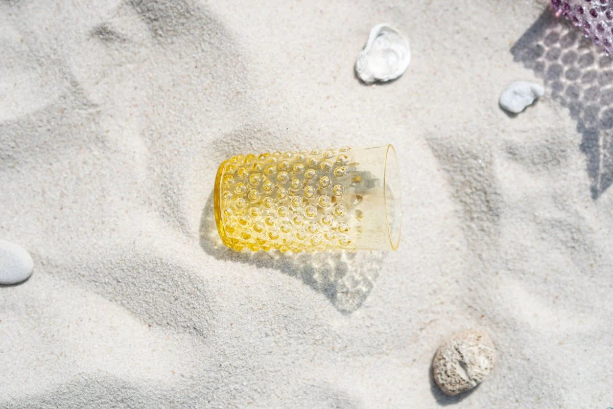 CITRINE HOBNAIL TUMBLERS (Set of 6)