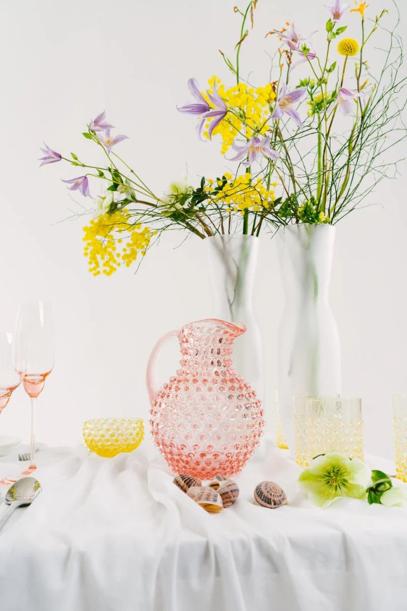 CITRINE HOBNAIL TUMBLERS (Set of 6)