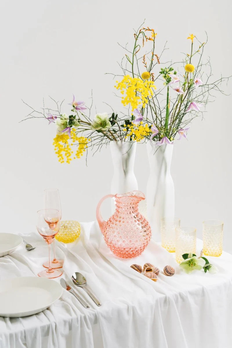CITRINE HOBNAIL TUMBLERS (Set of 6)