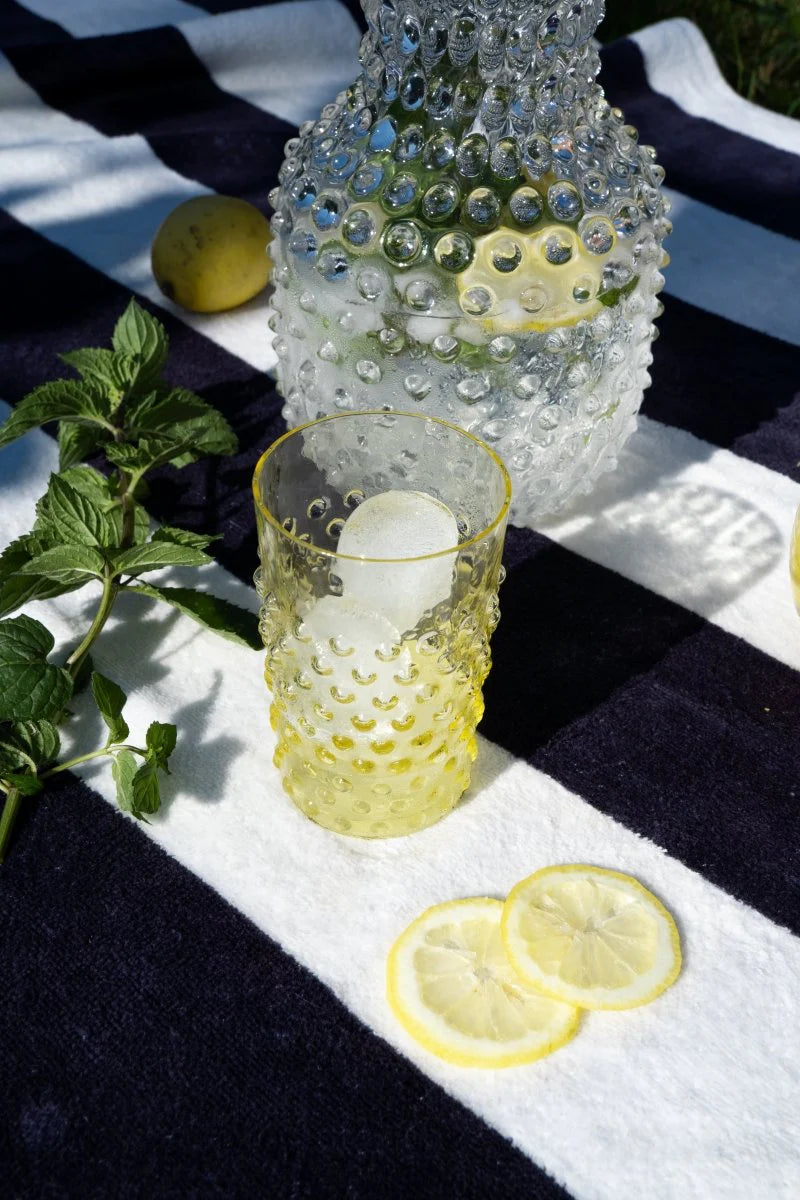 CITRINE HOBNAIL TUMBLERS (Set of 6)