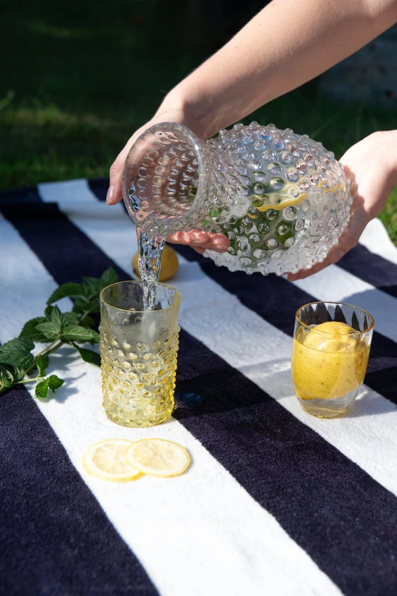 CITRINE HOBNAIL TUMBLERS (Set of 6)