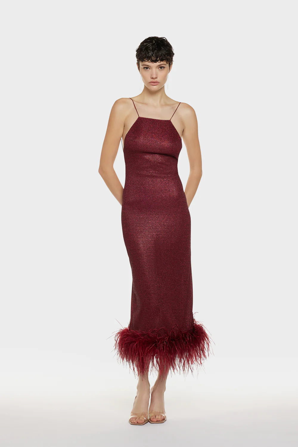 Lumière Plumage Long Dress