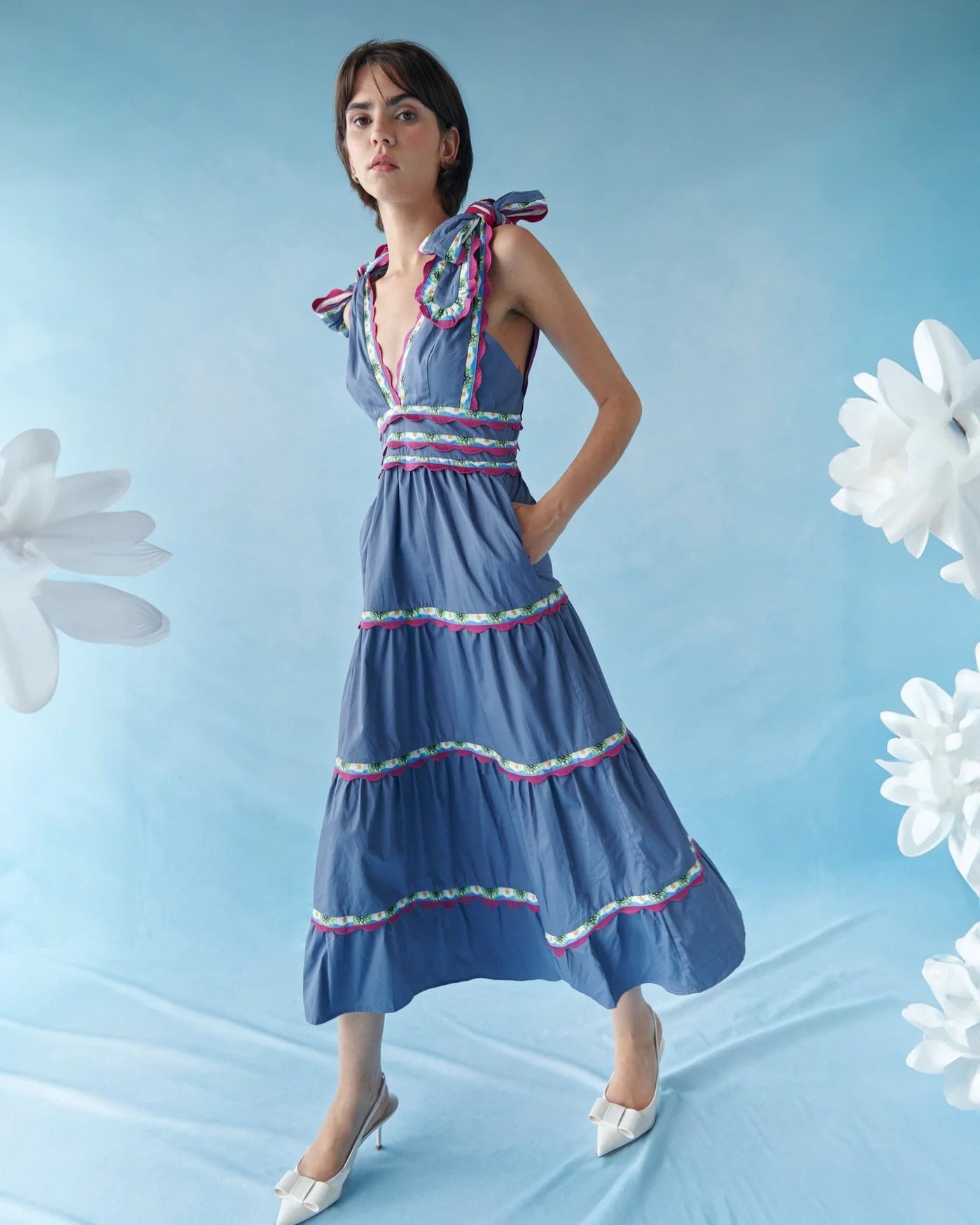 Chelili Dress Blue
